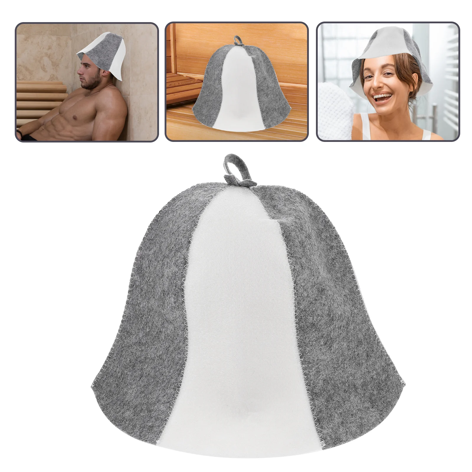 Felt Sauna Hat Bath Comfortable Organic Stylish Breathable Bathing Caps Steam Headwear