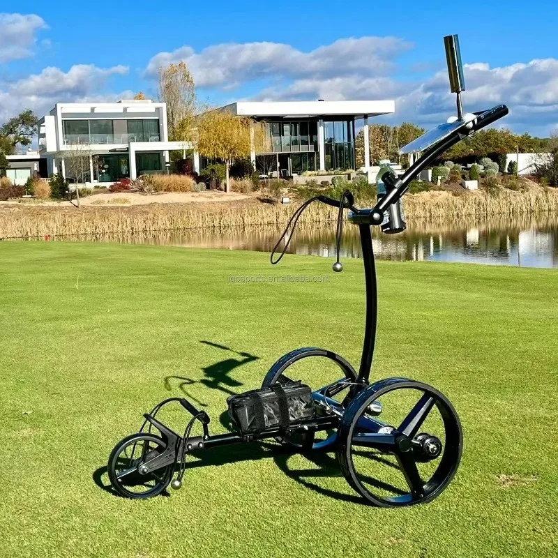 Manual, Electric, and Remote-controlled Foldable Golf Cart; Disassembles To A Compact Size That Fits in A Car Trunk.
