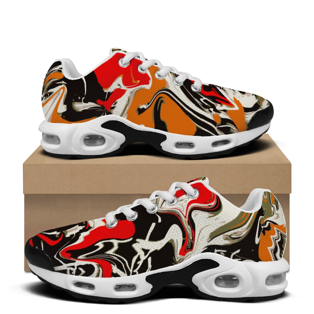 

Colorful graffiti casual air-cushioned shoes breathable mesh upper suitable for both men and women