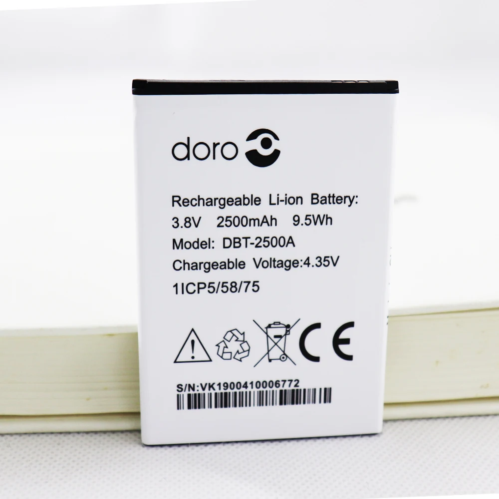 2500mAh DBT-2500A Battery for DORO 8035 Cell Phone