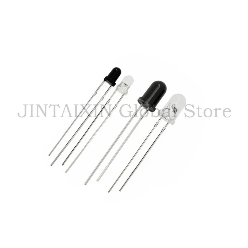 100PCS F3 F5 3MM 5MM 940nm LEDs infrared emitter and receiver Infrared to tube For arduino