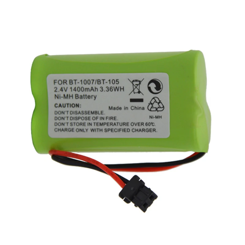 2.4V 1400mAh NiMH akumulator do telefonu bezprzewodowego BT-1007 BT-105 pakiet zamienny BT1015 BT904 DCX150 EXP370 B730 CPH479B