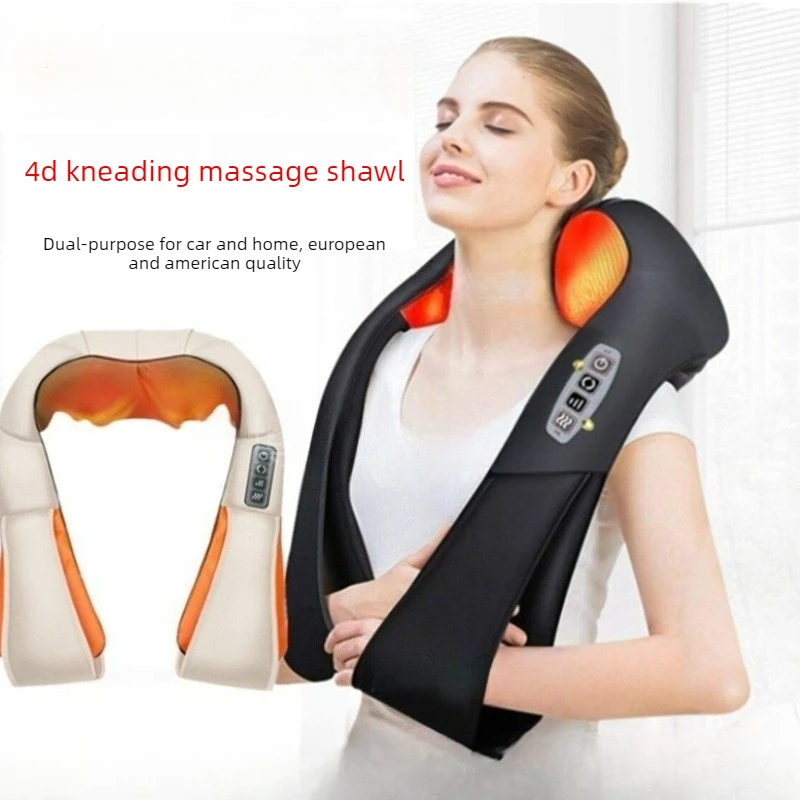 

Многофункциональная массажная подушка для шеи и плеч, для автомобиля и дома, с функцией разминания, для массажа шейного отдела позвоночника, спины и плеч