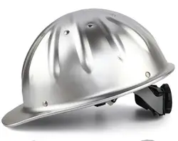 Aluminum Alloy Safety Helmet Construction Site Cap Metal Hat 0.4kg Work Light Men