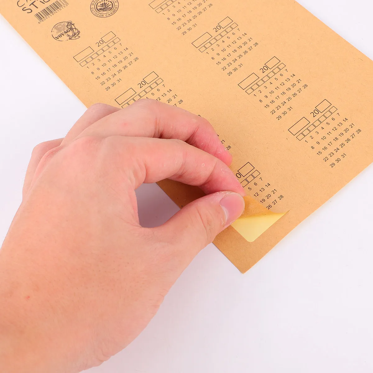 

30Pcs Unique Manuscript Calendar Sticker Set Monthly Peel and Stick Index Divider Tabs for Books Reports Journals Diaries