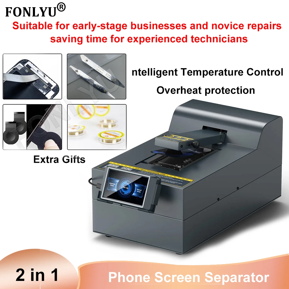 

Xwitzeal CP1 2-IN-1 Mobile Phone LCD Screen Automatic Heating Separator Machine for Phone Screen Separation Fixture Repair Tool