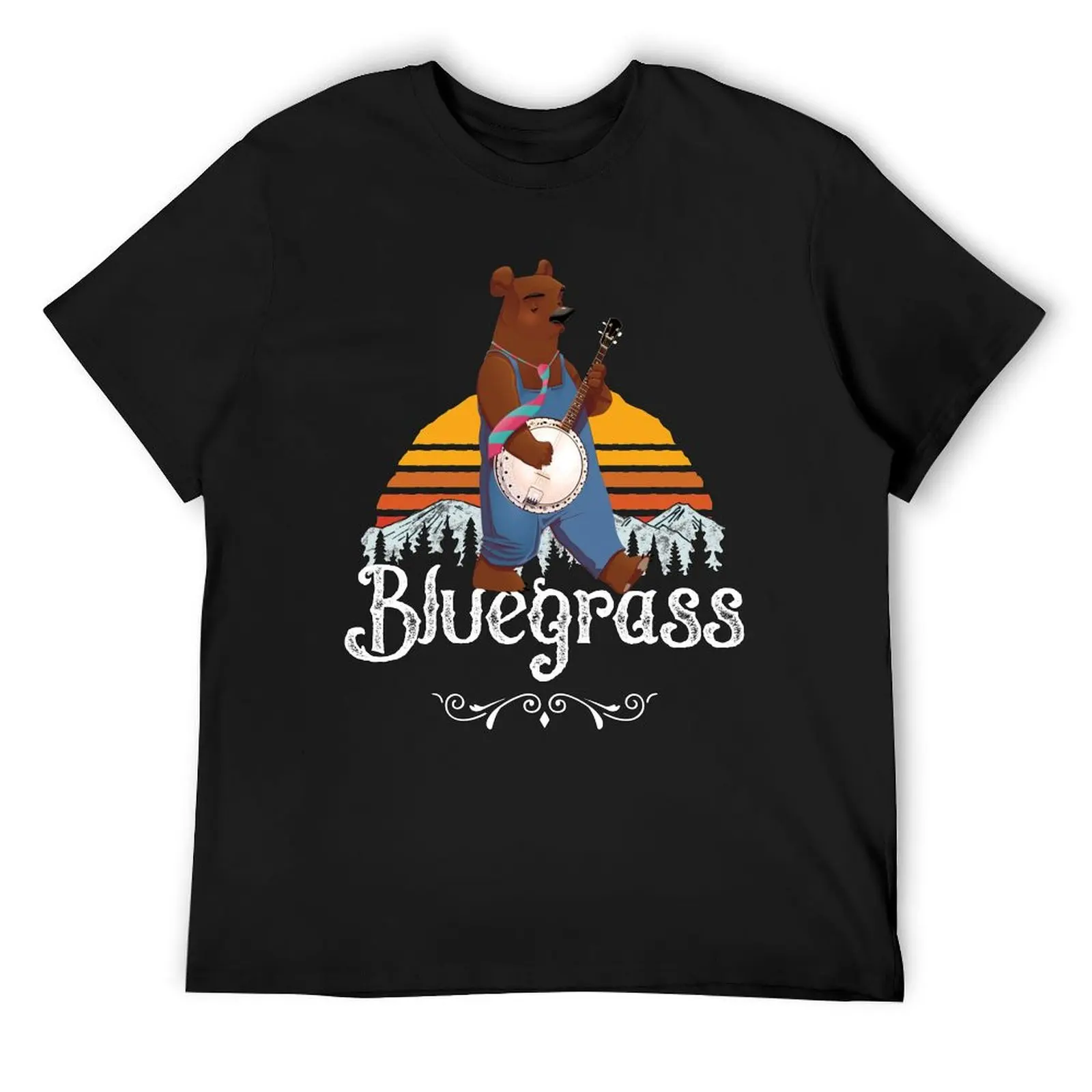 

Bluegrass 5 String Banjo Gift T-Shirt aesthetic clothes vintage clothes oversized graphic tee boys whites Men's clothing