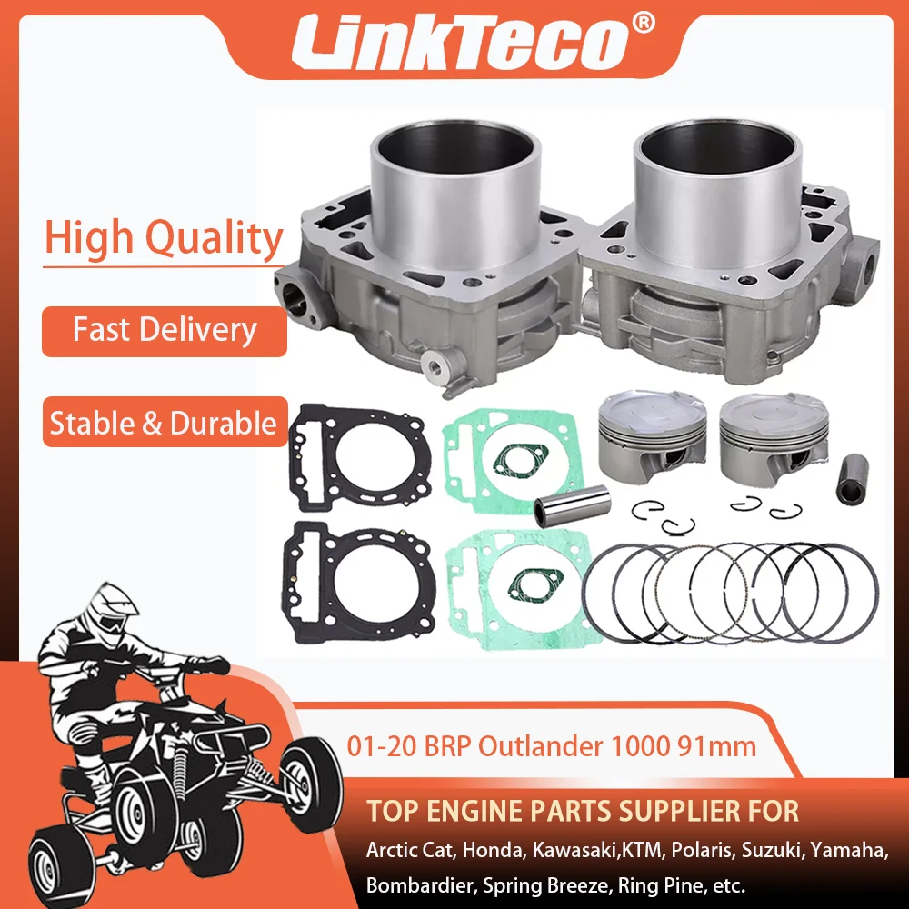 11-20 91 مللي متر اسطوانة طوقا المكبس الدائري عدة ل BRP Can-Am أوتلاندر 1000 4x4 6X6 T3 EFI صالح Renegade 1000R 420413111 420413116 #6