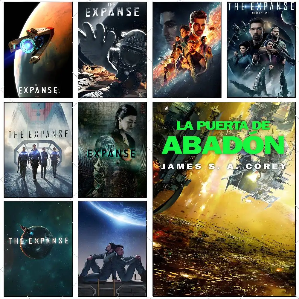 Póster de Moive The Expanse, pegatina artística de alta definición, autoadhesiva, impermeable, decoración del hogar para sala de estar