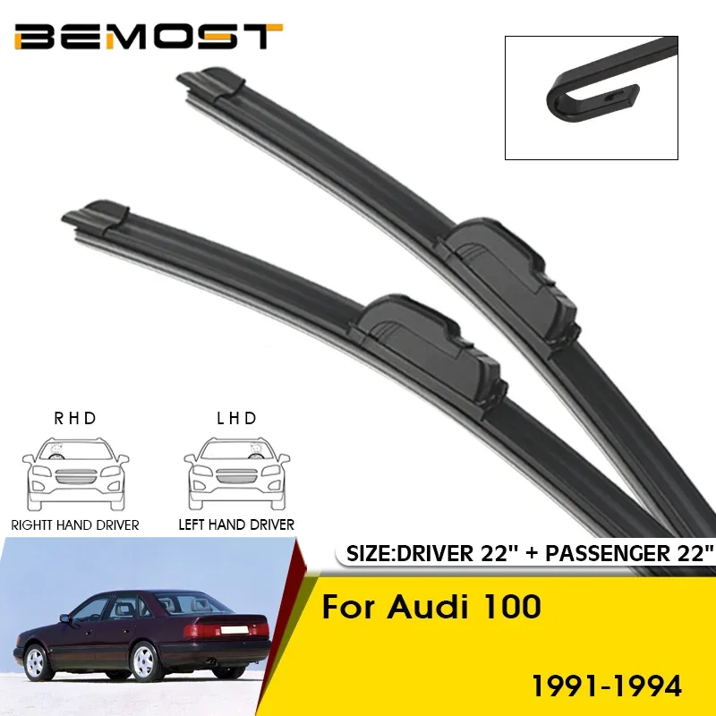 

Car Wiper Blades For Audi 100 1991-1994 Windshield Windscreen Front Window Blades 22"+22" Car Accessories