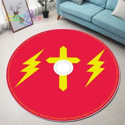 The Weeknd CD Rug Music Round Mat Round Rug Round Carpet Bathroom Mat Black Mat Home Decor Rug Living Room Kitchen