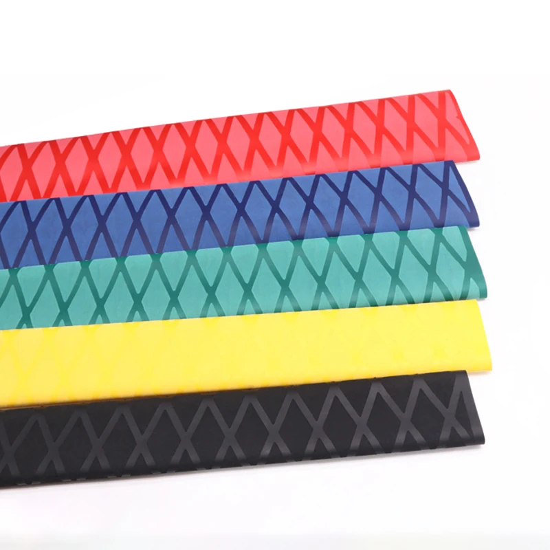 Tubo termorretráctil antideslizante para caña de pescar, protector de aislamiento eléctrico, Mango antideslizante, 7 colores, 15, 20, 22, 25, 28, 30, 35, 40mm, 1 m/unidad