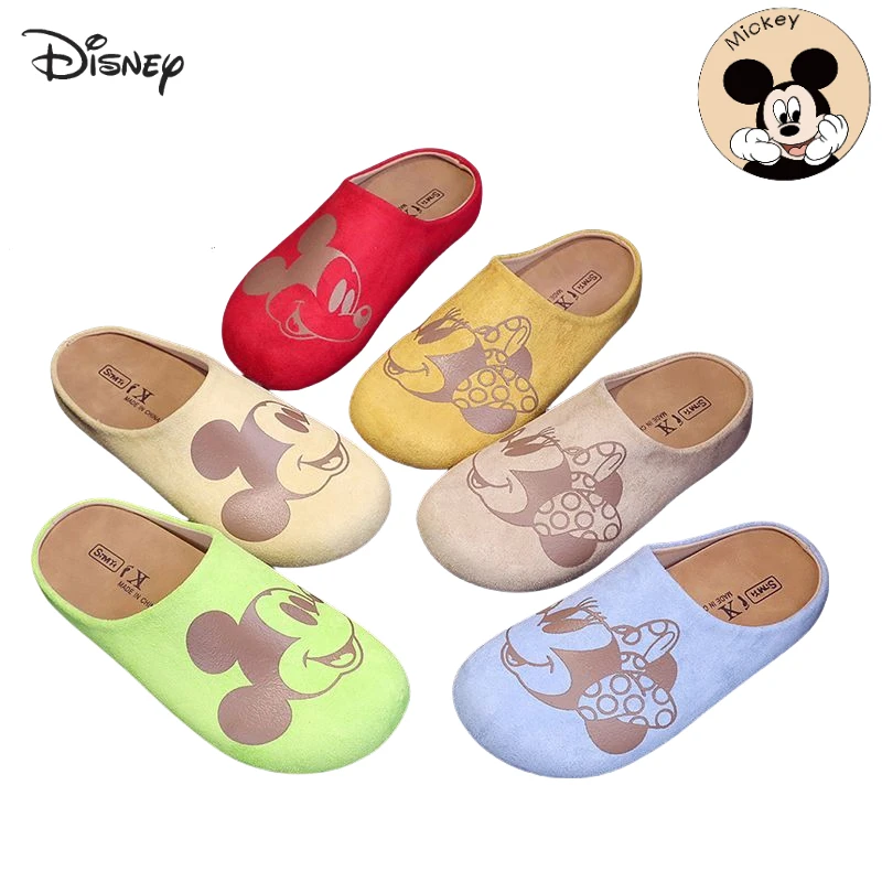 

Милые тапочки Baotou с Микки Маусом и рисунком Микки, креативные кавайные тапочки для девочек на толстой подошве, аниме, периферийные устройства, подарок, оптовая продажа