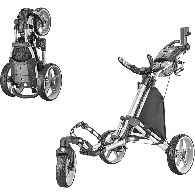 

Поворотная тележка для гольфа CaddyLite ONE V8 — легкая трехколесная тележка для гольфа
