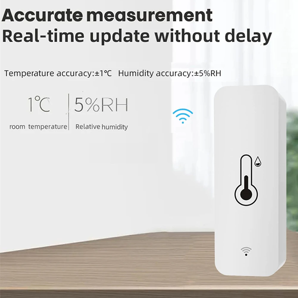 Tuya Wifi Smart Temperatur-Feuchtigkeitssensor Genaue Daten Echtzeit-Updates Smart Home Automation Control über Alexa Google Home