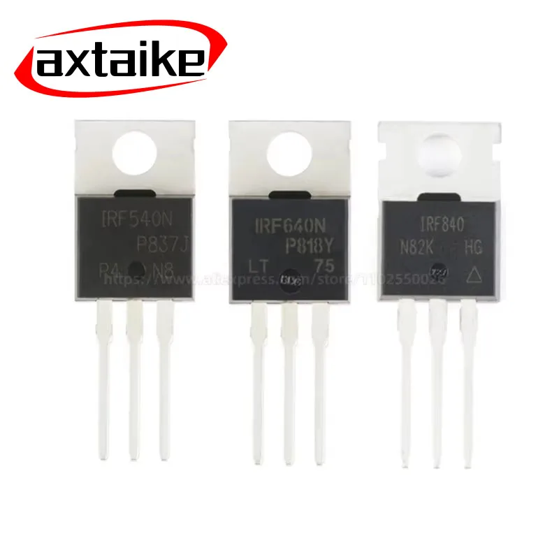 10PCS IRF530 IRF540 IRF630 IRF640 IRF740 IRF840 TO220 DIP N-channel MOSFET IRF530N IRF540N IRF630N IRF640N IRF730 IRF830 PBF