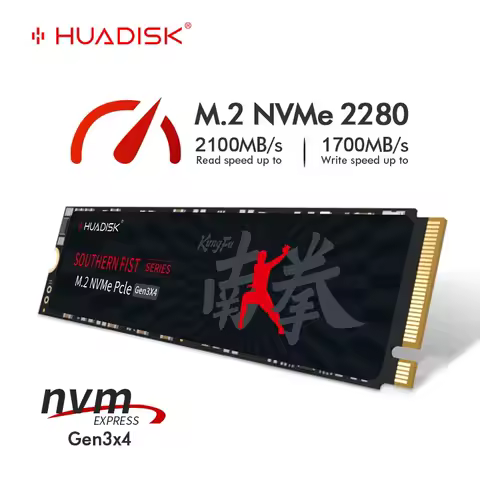 HUADISK SSD NVMe M2 1TB 512GB PCI-e 3.0X4 Internal Hard Disk 2280 SSD 256GB 128GB Solid State Drive Drive for Desktop PC Laptop