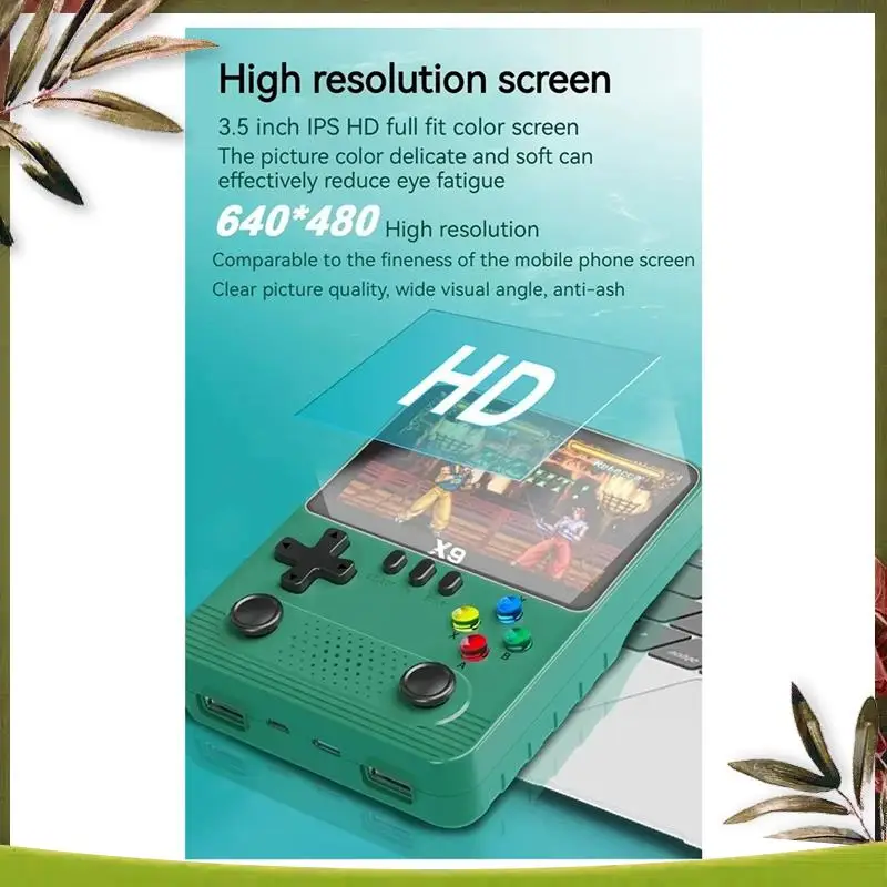 

Портативная игровая консоль New-X9, 10000+ игр, 3,5-дюймовые двухплееры, 2000 мАч, для GBA GBC NES, для 11 видов симуляторов, простая установка