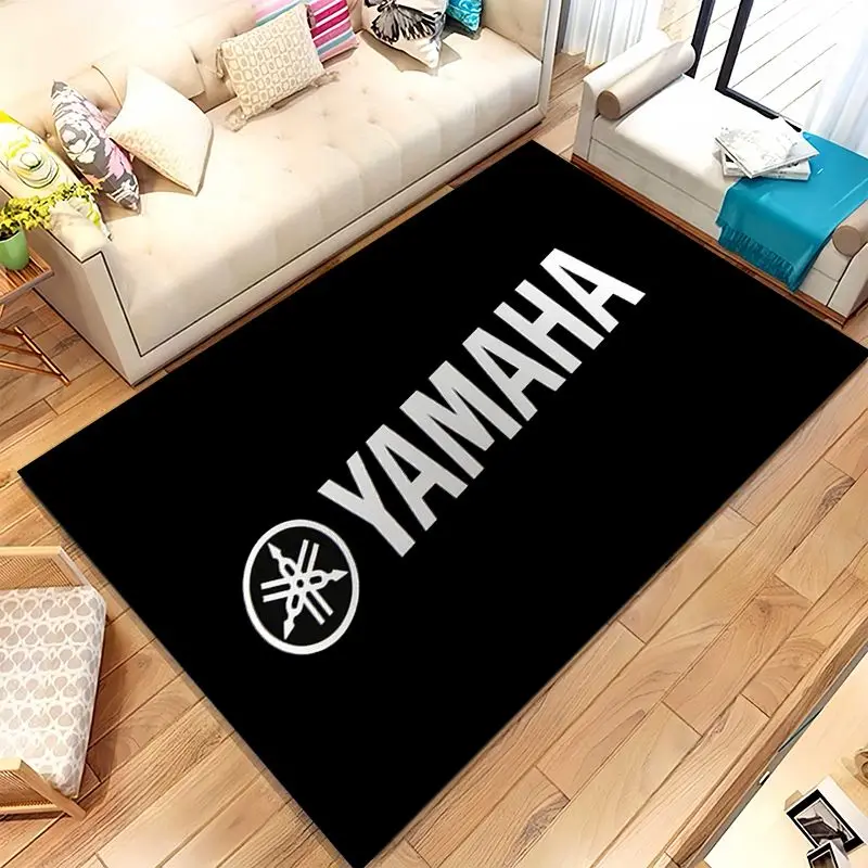 Vintage Y-Yamahas Style Racing Biker Garage Moto Soft Non-Slip Area Rug for Living Room,Bedroom Carpet Mat for Sofa,Home Decor