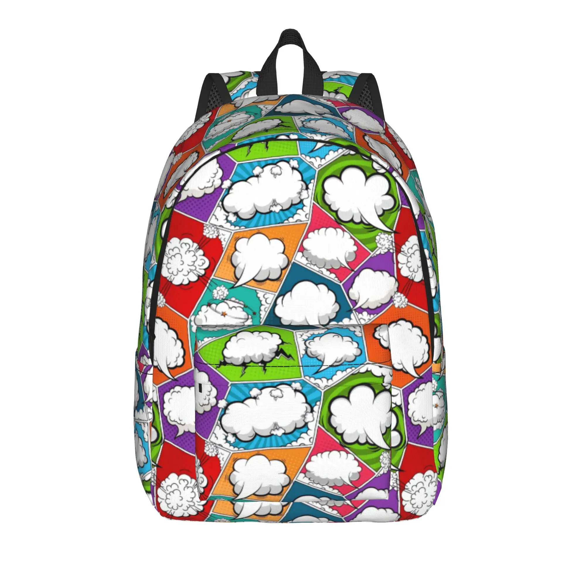 Comic Book Panel    Backpack  Trekking Backpacks Female Casual School Bags Design Lightweight Rucksack