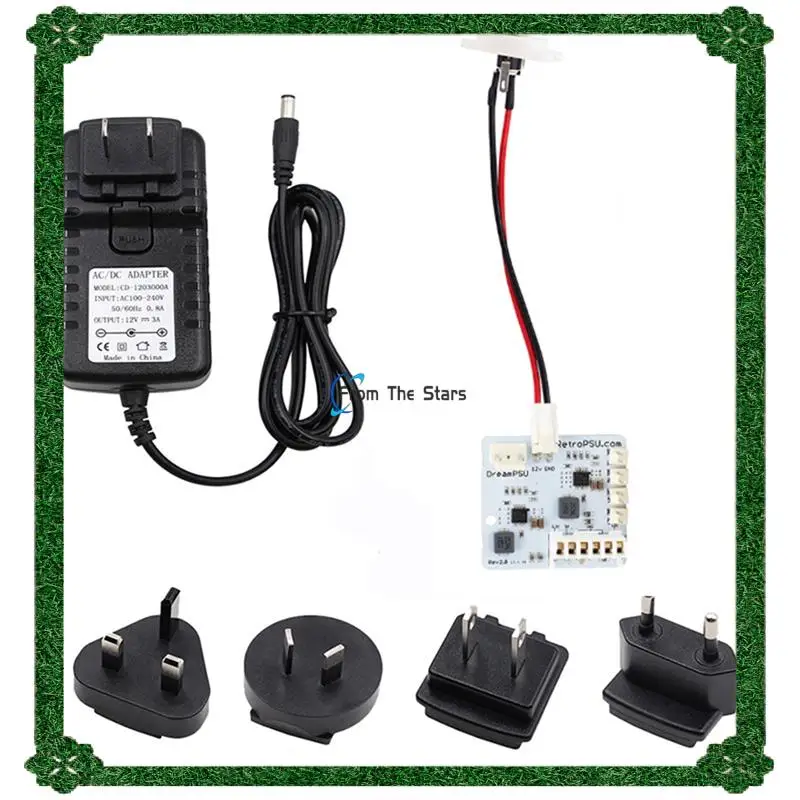 

24-Hour Delivery Rev2.0 Dream PSU 12V Power Supply Board For SEGA Dreamcast Game Console Replace Parts For Dream PSU(US EU UK AU