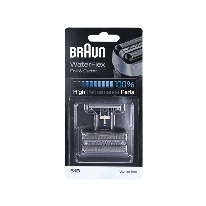 

Braun 51B 51S Shaver Head Razor Blade Foil Cutter for Braun Electric Shaver Series 5 Waterflex 8998 8595 WF1s WF2s 5760