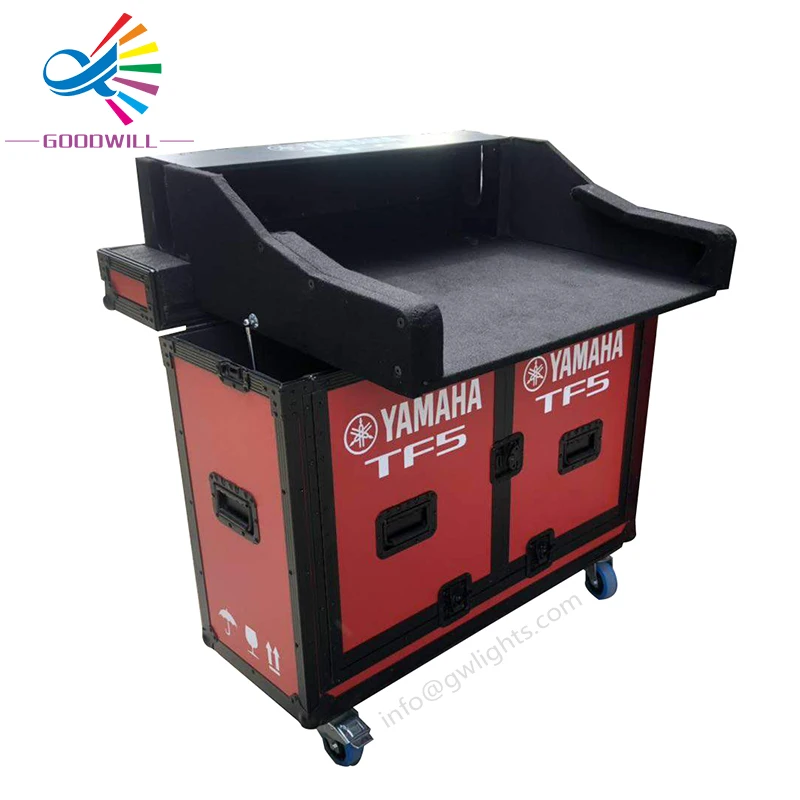 Caja de mezclador de carretera de vuelo naranja personalizada para Yamaha TF5