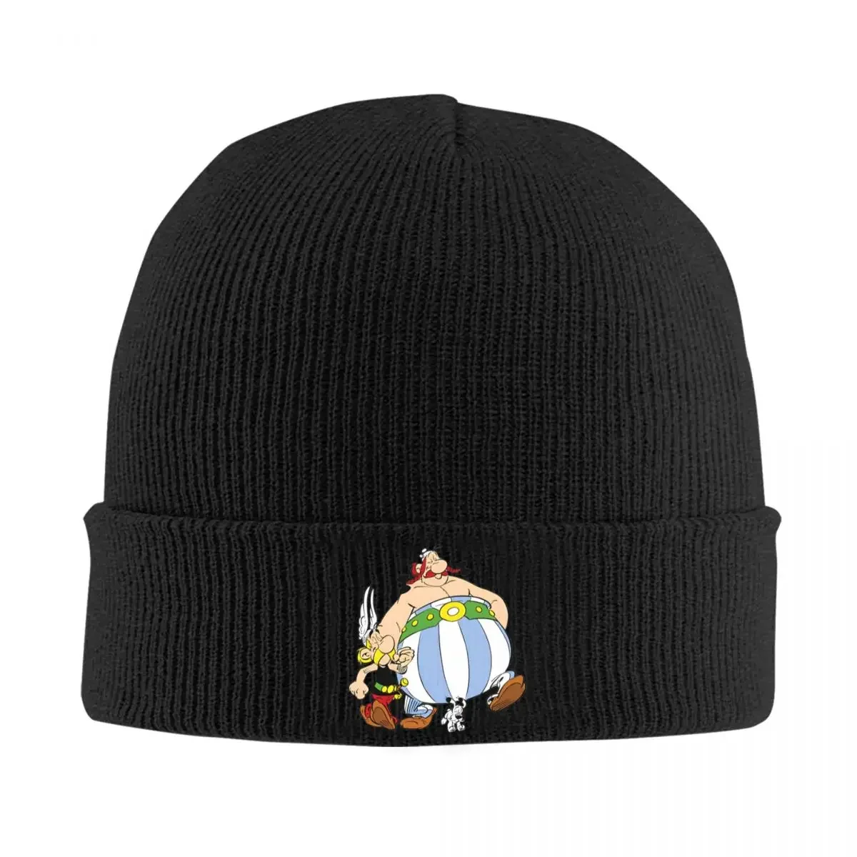 Asterix And Obelix Cartoon Design Hats Autumn Winter Beanies Warm Caps Men Women Knitted Hat