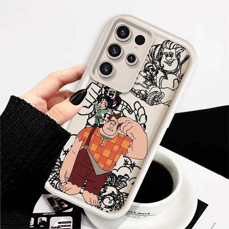 Wreck It Ralph Cartoon Disney For Samsung Note 20 S24 S23 S22 S21 S20 Ultra Plus FE A25 A23 A22 A15 A31 5G Eye Ladder Cover