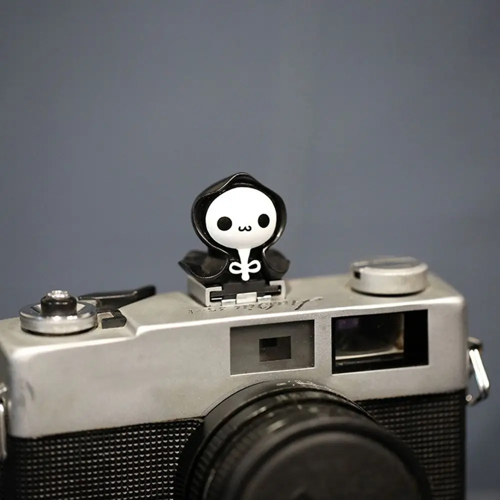 Bonito câmera atualização sapata capa 3d dos desenhos animados diabo elegante dslr lanterna caso à prova de poeira silicone acessórios da câmera para câmera