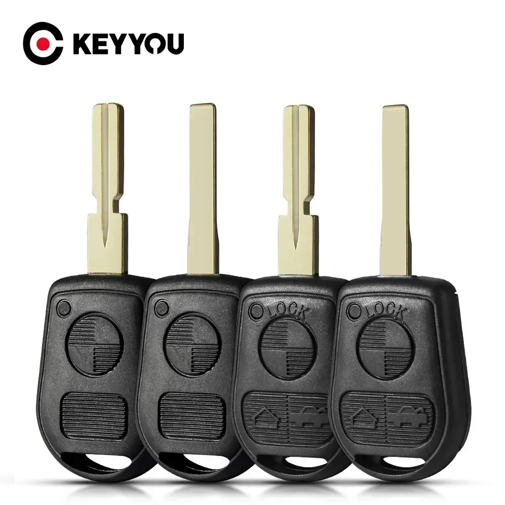 

KEYYOU 2PCS 3 Buttons Car Key Remote Case Shell For BMW E31 E32 E34 E36 E38 E39 E46 Z3