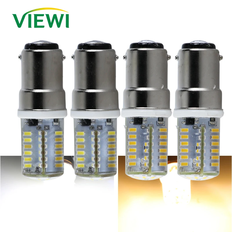 2pcs Ampoule B15D B15 LED Bulb 12V 3W Super Energy Saving 12 Volt Mini Home Silicon Lamp for Sewing Machine Boat Decor Light
