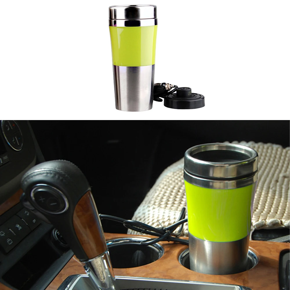 

12V 350ML Universal Car Electric Kettle Car Heating Cup Thermos Heating Water Bottle Car Kettle Thermos