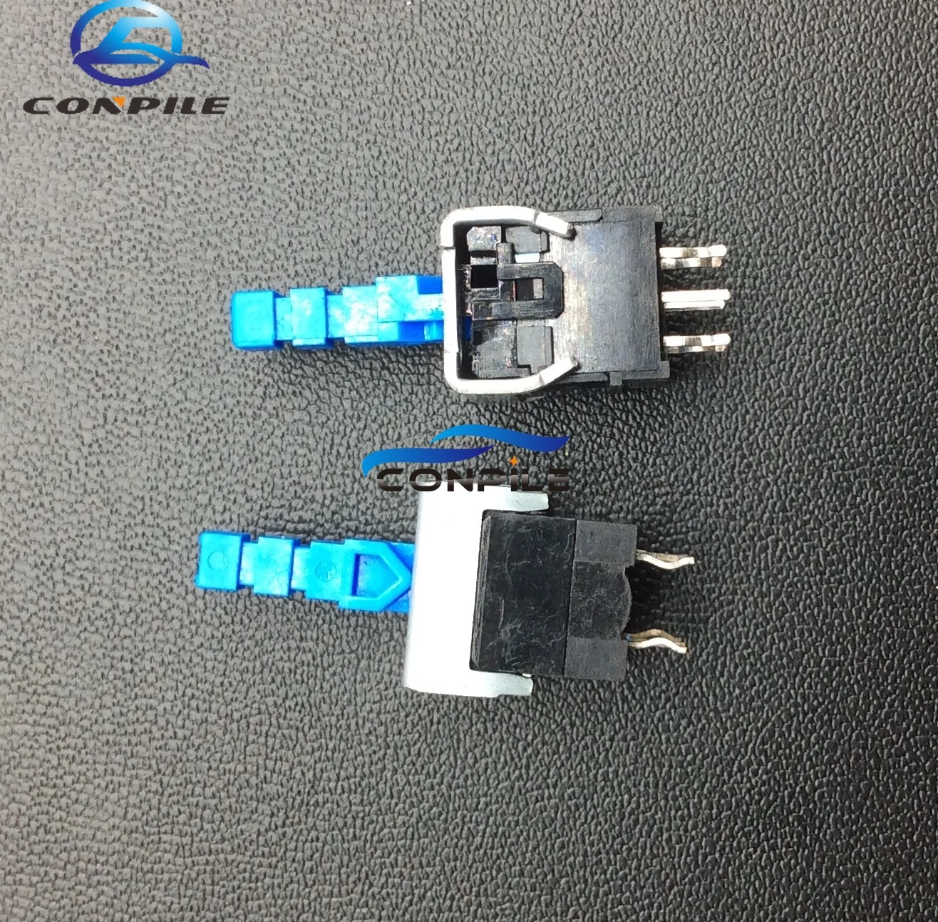 2pcs self-locking switch, double row 6-pin button, key with lock, power switch