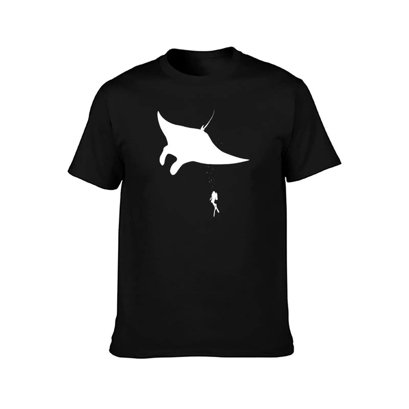 Dive Underwater Manta Ray Gift Idea T-Shirt Big Size Daily Wear T-Shirt