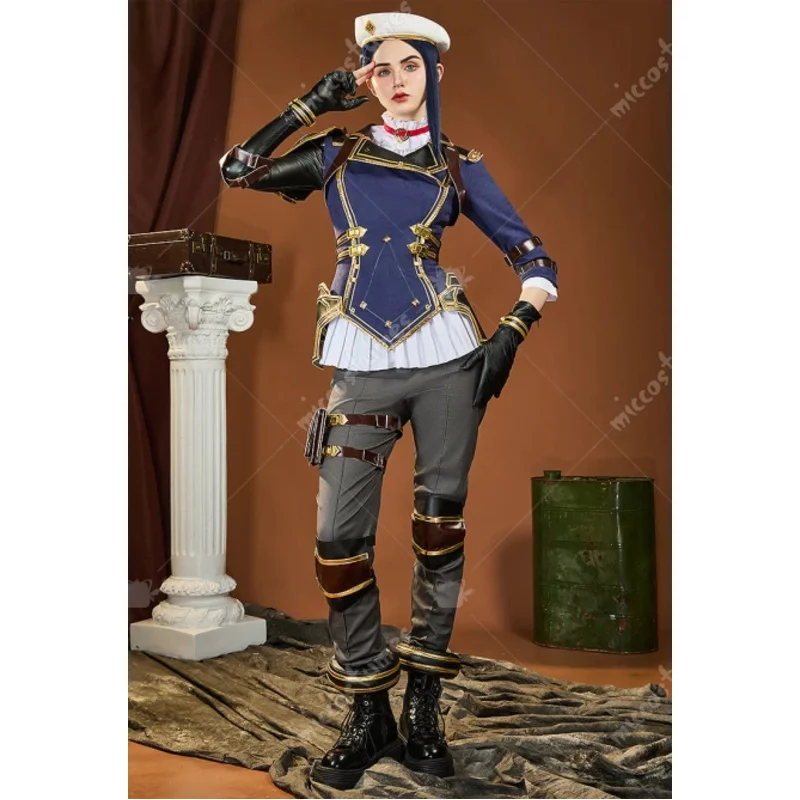 마이카 의류 여성용 게임 의류 코스프레용 셔츠, 모자가 포함된 재킷과 바지, 할로윈 및 크리스마스 파티에 적합