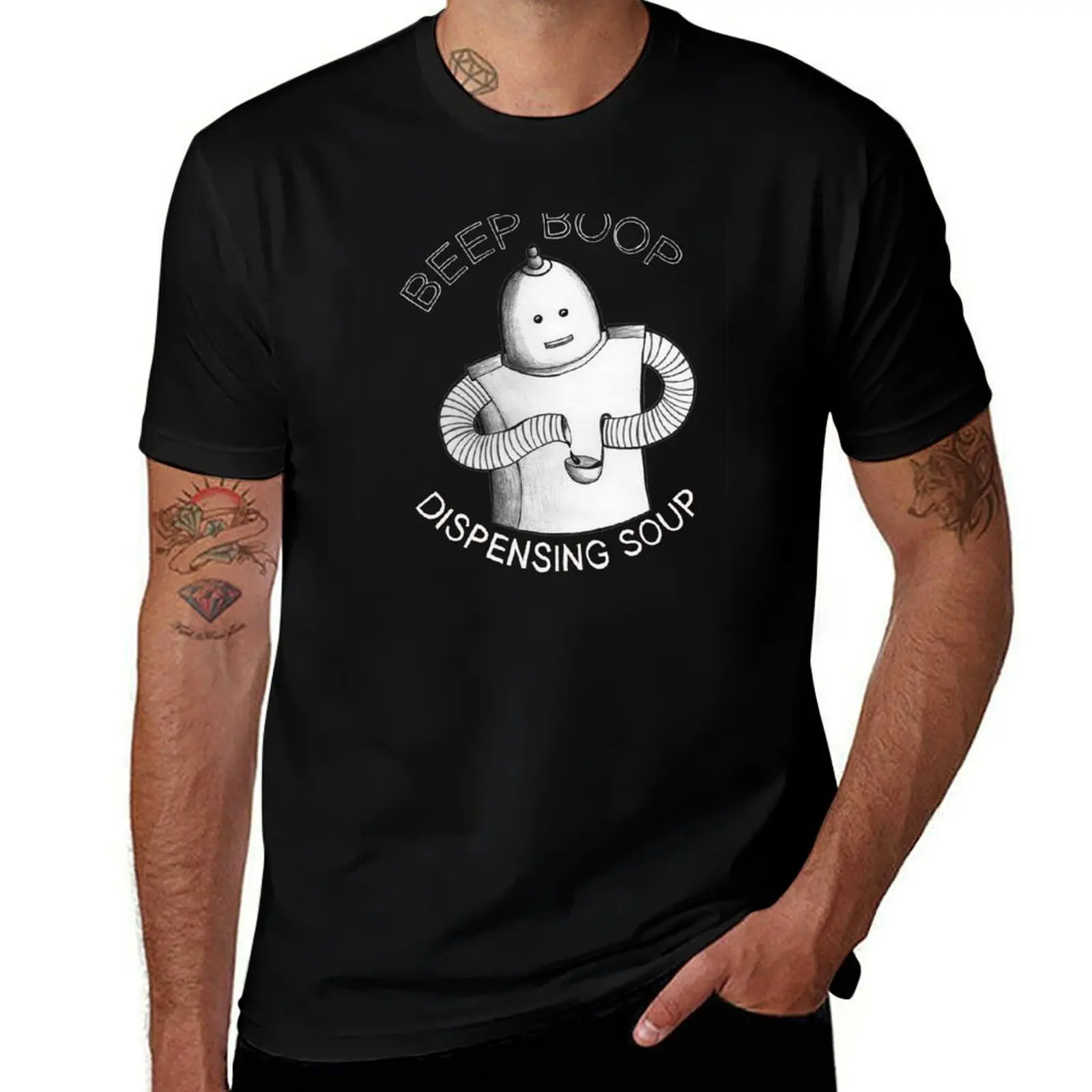 

t graphic man T-Shirt Dispensing cotton T-Shirt for Soup Beep shirts designer shirts t vintage Robot t shirts Boop, man