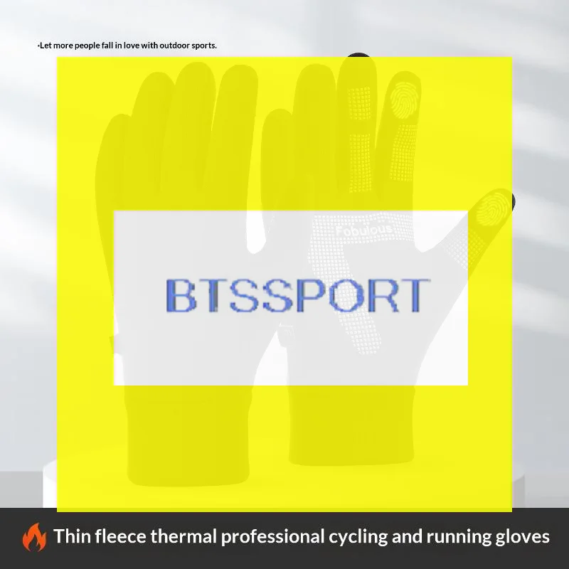 الخريف الشتاء في الهواء الطلق قفازات ركوب الدراجات رياضة اللياقة البدنية الرياضة الجري الدافئة شاشة تعمل باللمس نونسليب قفازات دراجة نارية قفازات الرجال السود #1