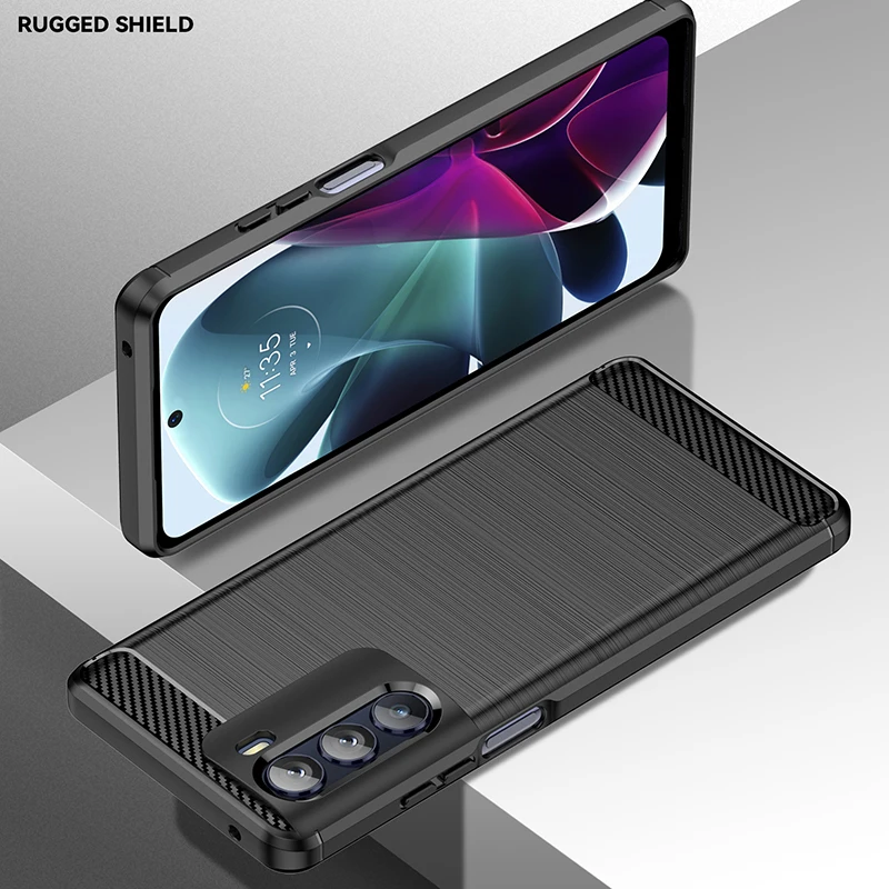 Full Cover For Motorola Edge S30 Case For Moto Edge S30 X30 20Lite 20 Fusion G200 G31 Carbon Fiber Cover For Moto Edge S30 Case