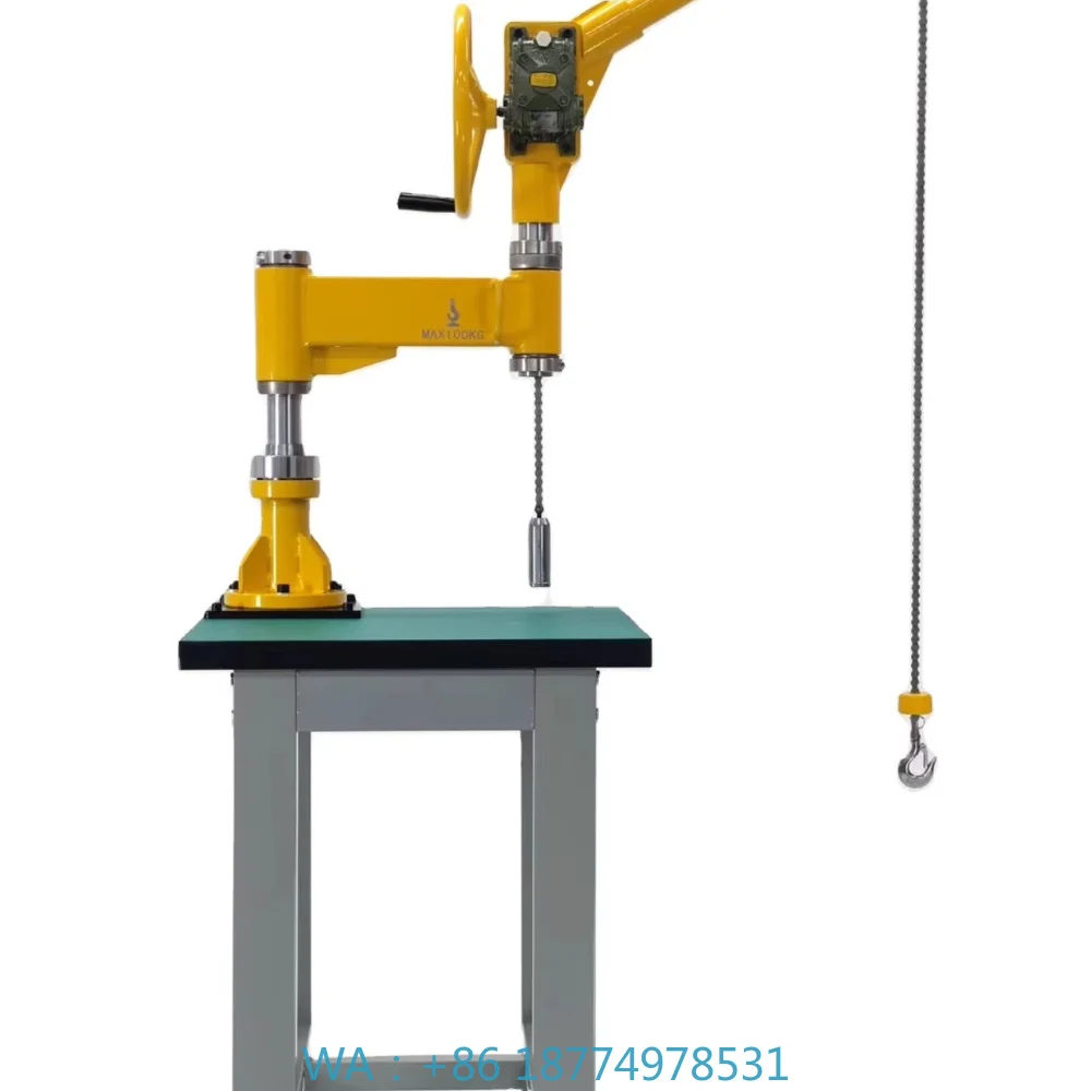 Foldable Portable Mini Rotatable Lifting Support 100KG Manual Workshop Precision Machining Workpiece Transport Rack