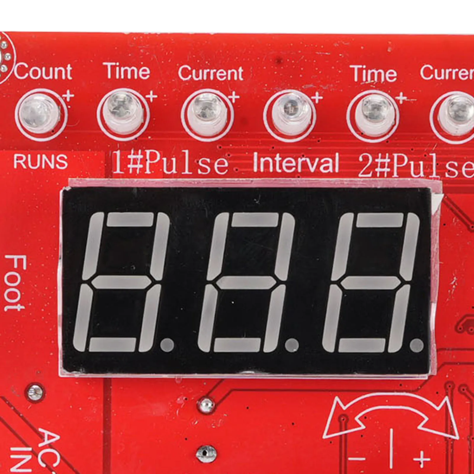 Spot Welder Control Board Prevent Shake Digital Display Spot Welding Module Time Current Control Multifunctional for Detection