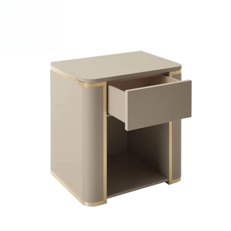 

Modern luxury high-end bedroom bedside table Modern bedroom bedside table