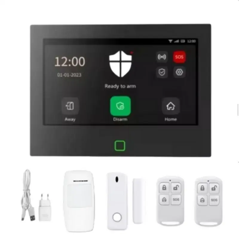 Tuya Smart Home Alarm Kit Wifi 4G GSM Security Burglary Alert System For House Protection EU Plug-Y41A