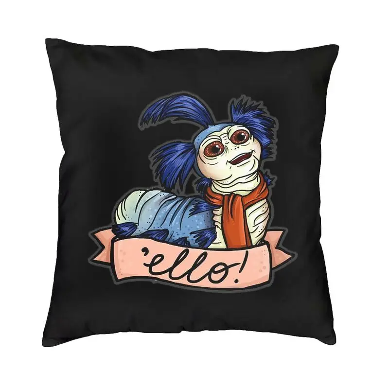 Fantasy Ello Gift Labyrinth Worm Pillow Covers Sofa Horror Adventure Movie Luxury Cushion Cover Velvet Pillowcase