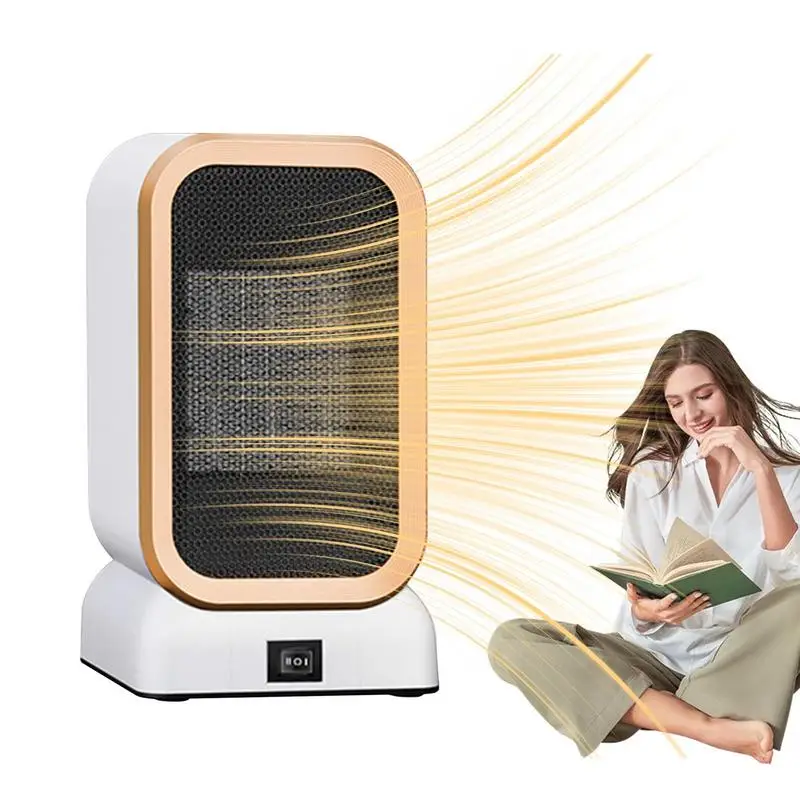 Portable Desktop heater Silent Small Space Heater air Heater Adjustable Electric Heater Safe Heater Fan Fast Heating for bedroom