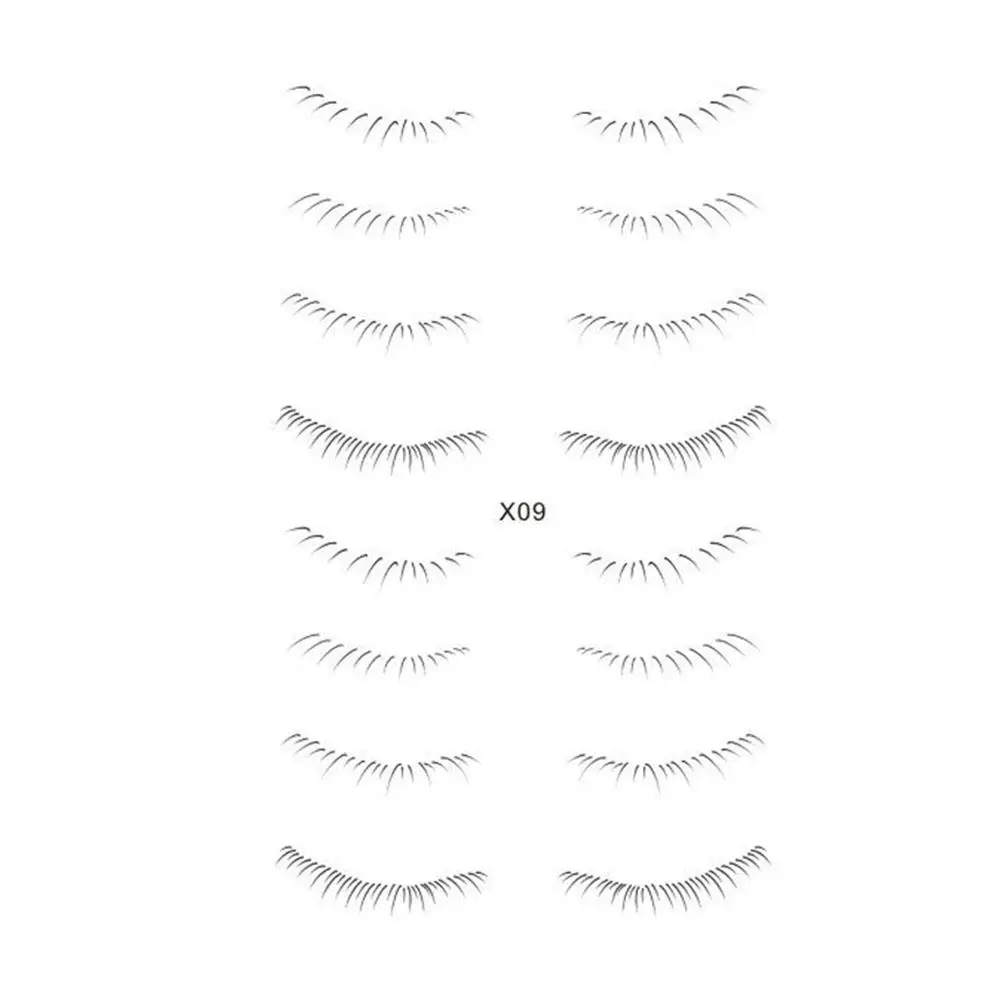 Disposable Lower Eyelash Tattoo Patch Natural Wispy Clear Tools Manga Bottom False Eyelash Handmade Band Makeup Lashes Z8n9