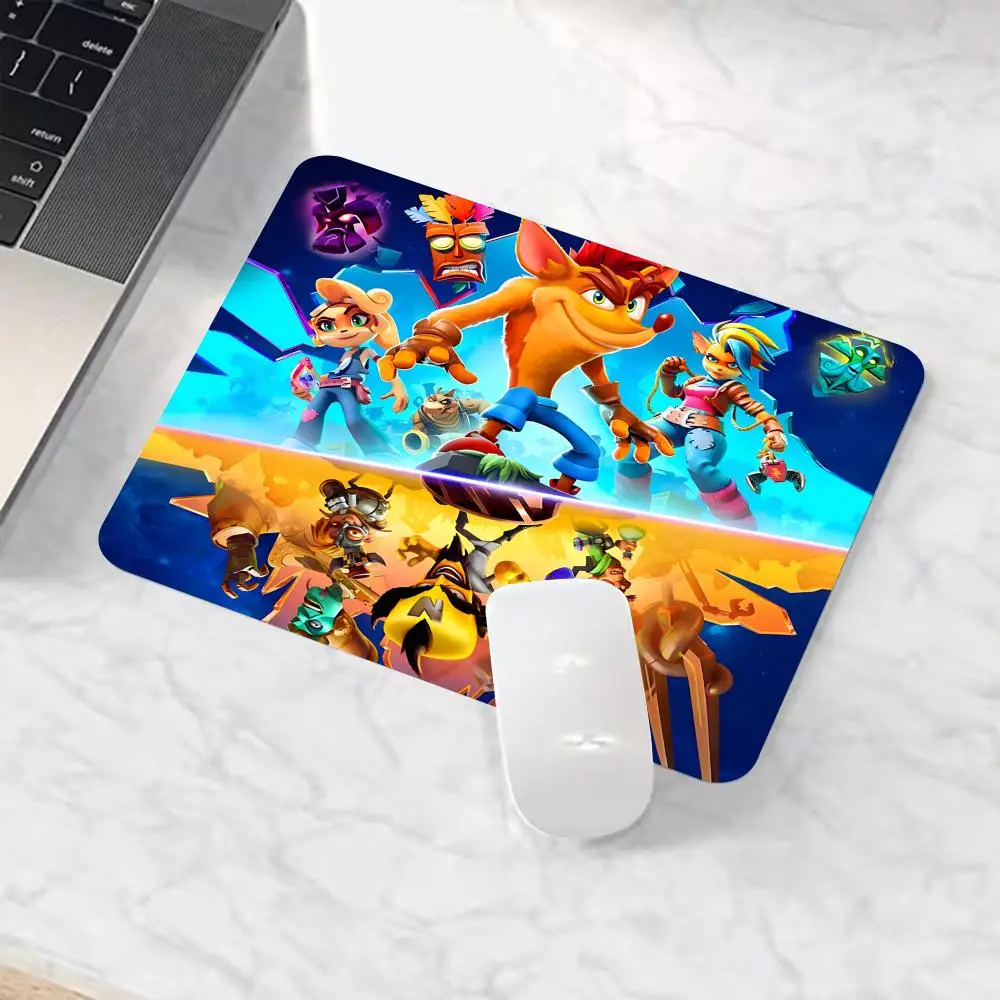 Crash Cartoon Anime Mouse Pad PC Computer Mouse Mat Laptop Mice Mousepad Writing Desk Mats Office Accessories 21x26 25x30 CM