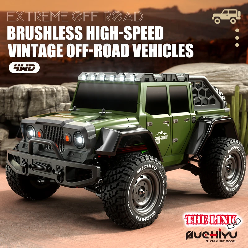 

1: 16 Rc Remote Off Road Delin Retro Wrangler's Electric Four-wheel Drive Off-road Vehicle High-speed Car Control Vehicle Model