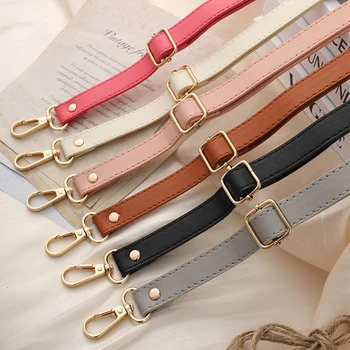 Atacado alça de bolsa para crossbody mini bolsa alça de ombro 130cm saco cinto acessórios pu alças de cor sólida para bolsas femininas quentes