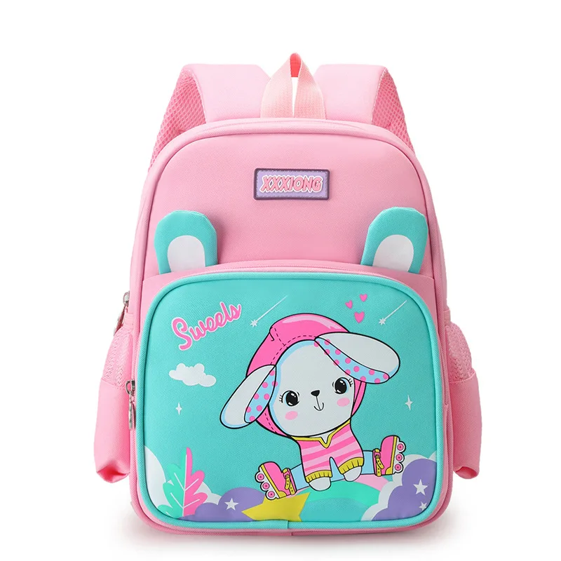 Kindergarten School Bag New Cartoon Cute Dinosaur Rabbit Children's Backpack for 2-6 Years Old Boys and Girls Travel Backpacks